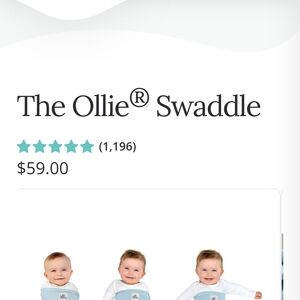 The Ollie Swaddle in Light Blue